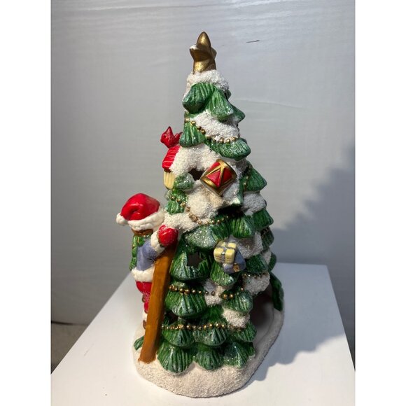 Ceramic Christmas Tree Votive Tealight Candle Holder Favorite Things Children - Picture 7 of 11